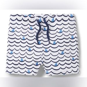 Janie & Jack Baby Shark Fin Swim Short (size 0 to 3 months)